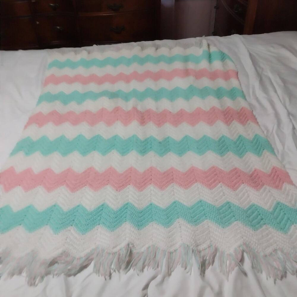 Handmade Pastel Baby Blanket